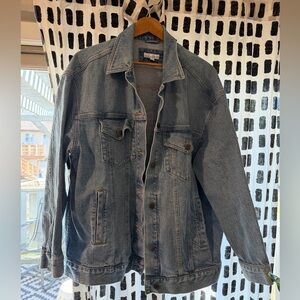 Loft Oversized Light Blue Denim Jacket